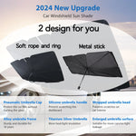 2025 Car Umbrella Windshield Sunshade | Foldable Front Window UV and Heat Protector detail view