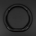 Universal Car Steering Wheel Cover Carbon Fiber Leather Three-dimensional Anti Slip, alternate view