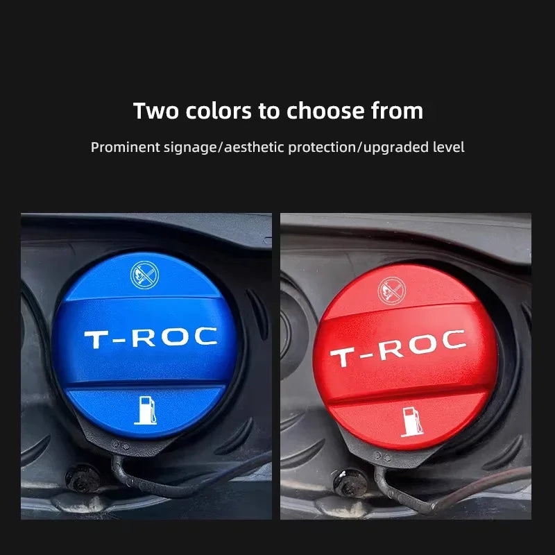 Alloy Car Fuel Cap Oil Box Lid Petrol Tank Covers For Volkswagen VW T-ROC Tiguan Jett alternate view