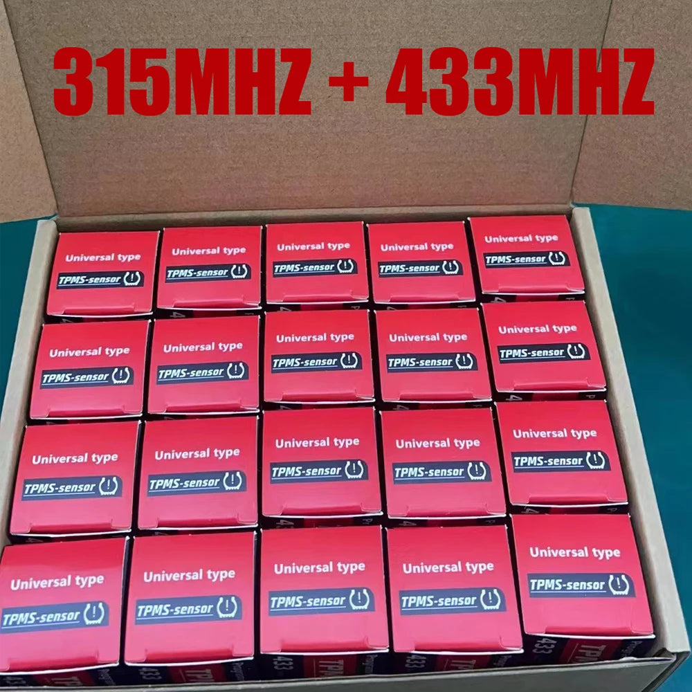 Programmable TPMS Sensors 2 in 1 433MHz+315MHz | Multi-Tool Programming Support