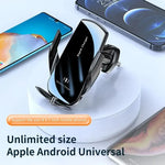 Car Wireless Charger Air Vent Phone Holder Mount | 15W Fast Charging Car Mount for iP alternate view