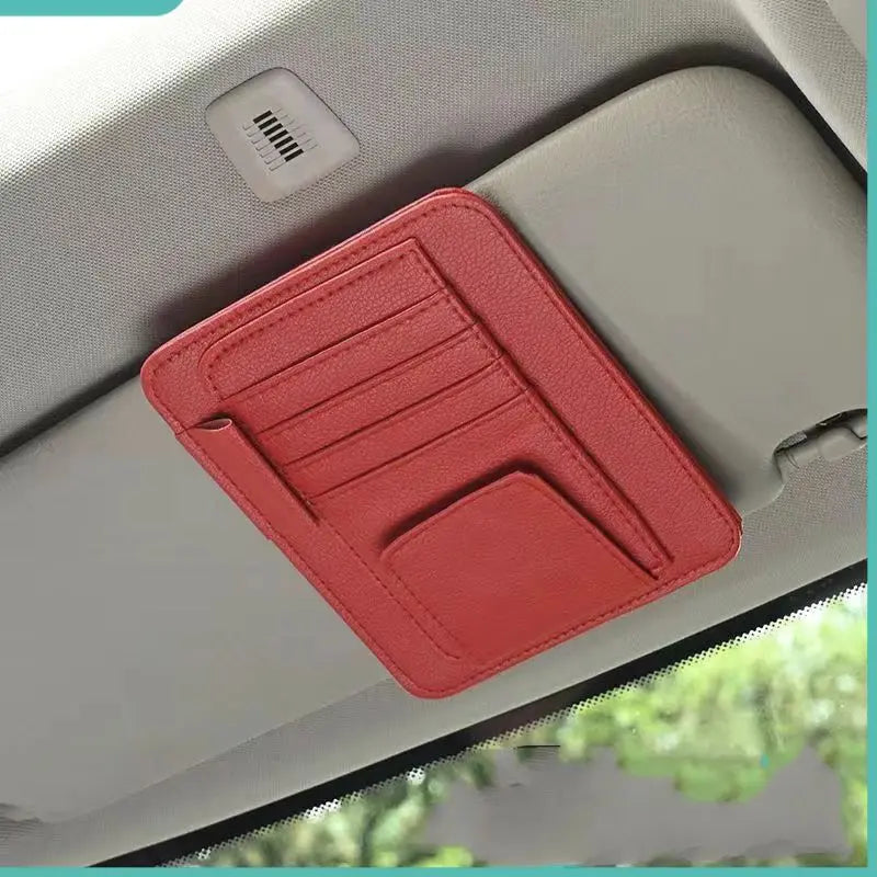 Sun Visor Organizer Business Card Storage Sunglasses Holder