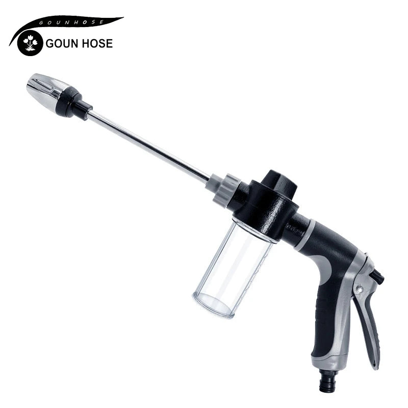 High Pressure Car Wash Water Gun | Heavy Duty Metal Extension Rod for Cars and Gard additional angle