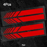 Classic JDM Reflective Stripes Vinyl Decal Kit | 4pcs Self-Adhesive Car Body Stickers alternate view