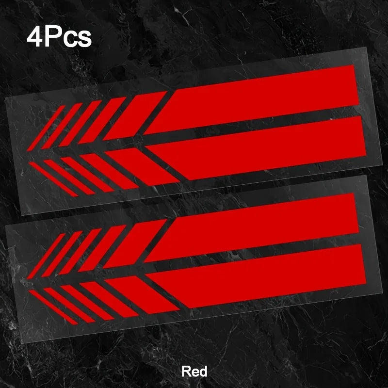Classic JDM Reflective Stripes Vinyl Decal Kit | 4pcs Self-Adhesive Car Body Stickers alternate view