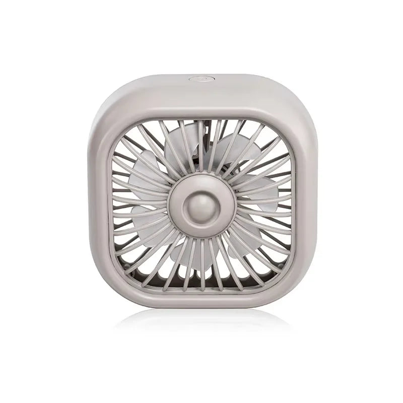 Summer New Mini USB Car Fan, 3 Speed Adjustable, Air Vent Mount with Colorful Light, alternate view