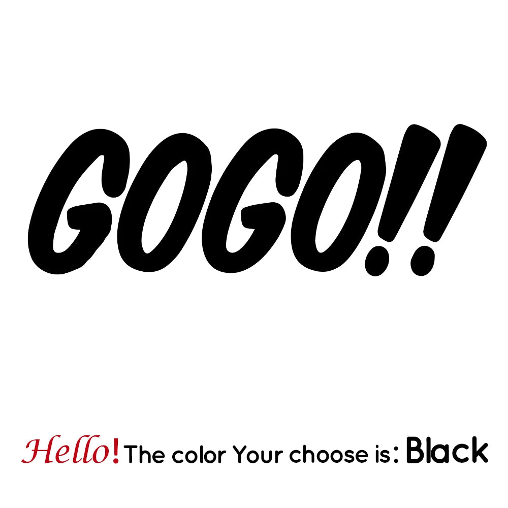 Hot Gogo Car Decal Decals Vinyls Decals Fashion Creative Car Full Body Head Styling St close-up view