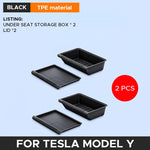 Under Seat Storage Box for Tesla Model Y 2020-2024 | Center Console Organizer Accesso alternate view