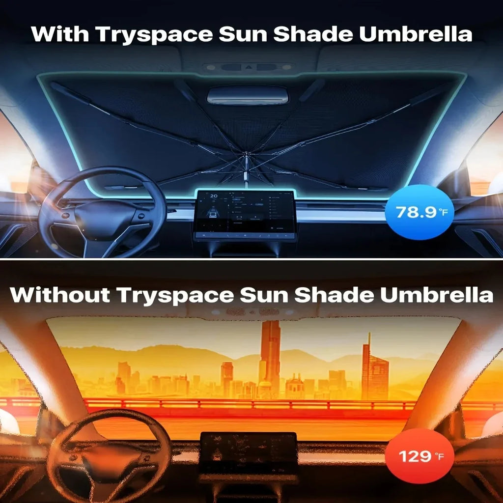 Car Front Sunshade Umbrella | Car Windshield Protection Cover for Auto detail view