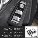 Car Styling Carbon fiber interior button panel Decoration Cover Trim Sticker frame For close-up view