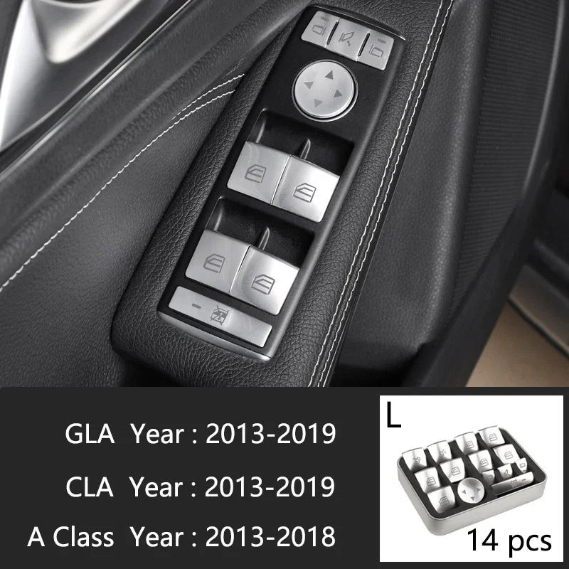 Car Styling Carbon fiber interior button panel Decoration Cover Trim Sticker frame For close-up view