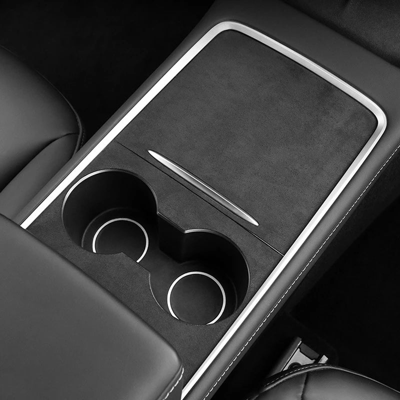 Suede Central Panel Sticker for Tesla Model 3 Y 2021-2023 Model Y Juniper / 3 Highland 2024-2026 Center Console Protector Cover