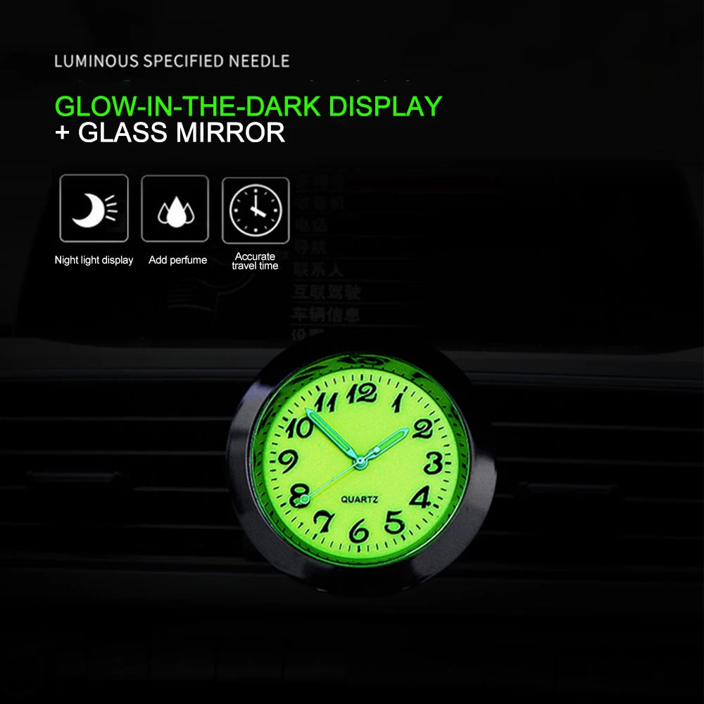 2023 New Mechanics Quartz Clocks Digital Watch Car Mini Clock Automobiles Internal Stick-On Car Ornament Auto Accessories