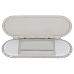 Gray Sun Visor Vanity Mirror Cover 51167366950 For MINI Cooper F55 F56 F60 2015-2022 Direct Replacement High Quality