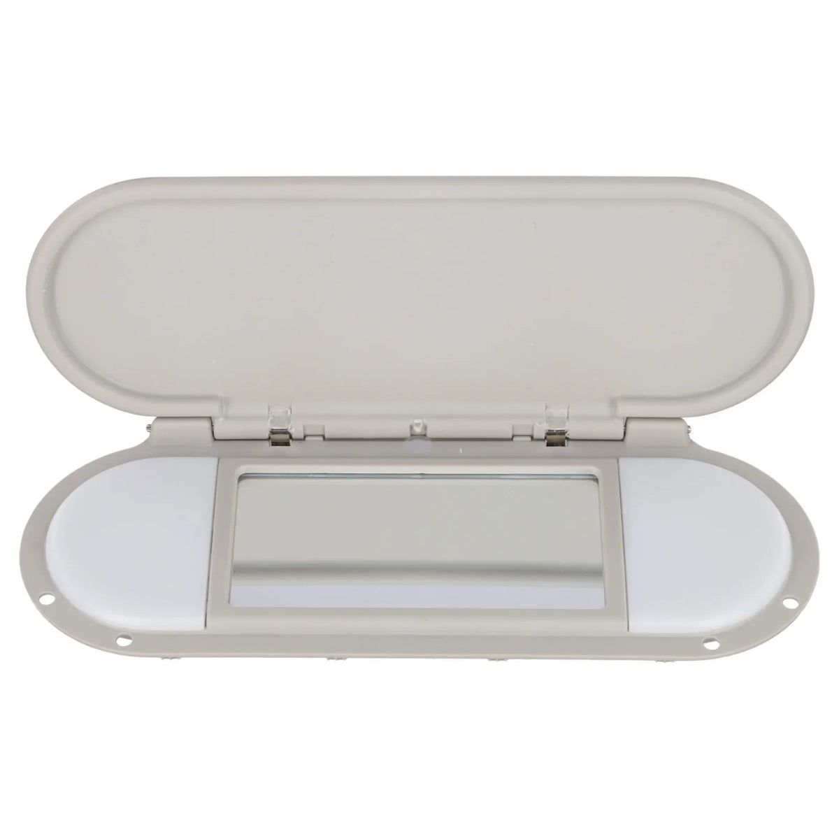 Gray Sun Visor Vanity Mirror Cover 51167366950 For MINI Cooper F55 F56 F60 2015-2022 Direct Replacement High Quality