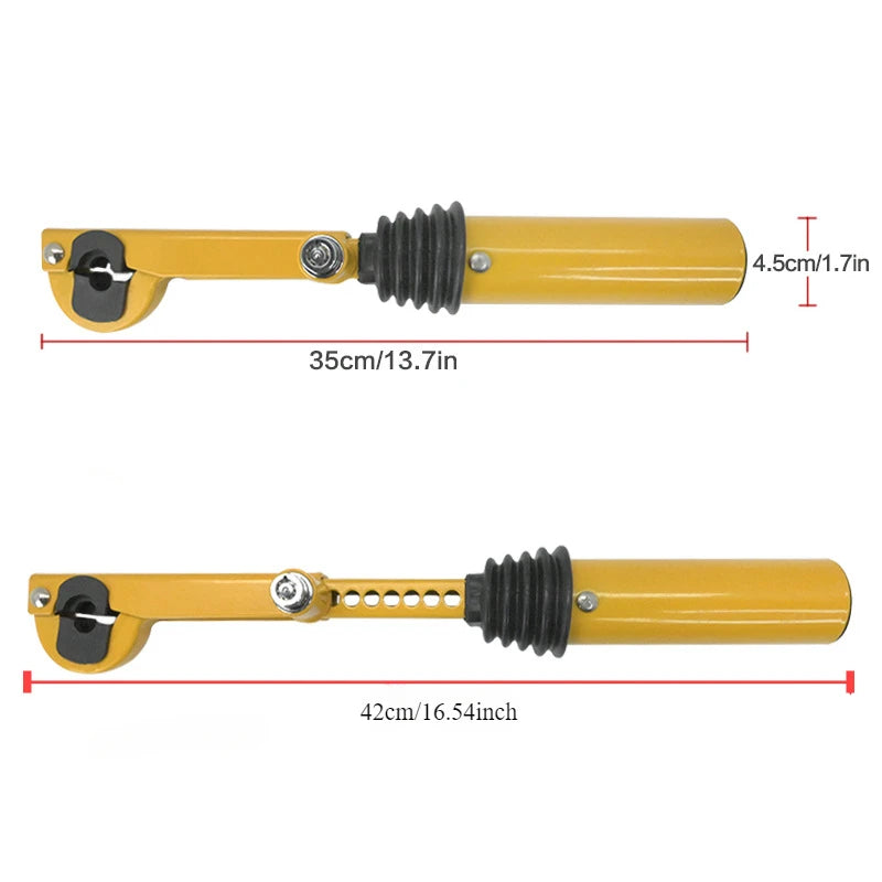 Car Steering Wheel Lock with Adjustable Handbrake Gear Shift Lock Car Safety Anti-t additional angle