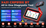 LAUNCH X431 USCRP919X BT OBD2 Scanner Automotive Diagnostic Tools Car CANFD DOIP ECU Coding Professional Bluetooth Diagnosis Scan Free Update Hot Selling