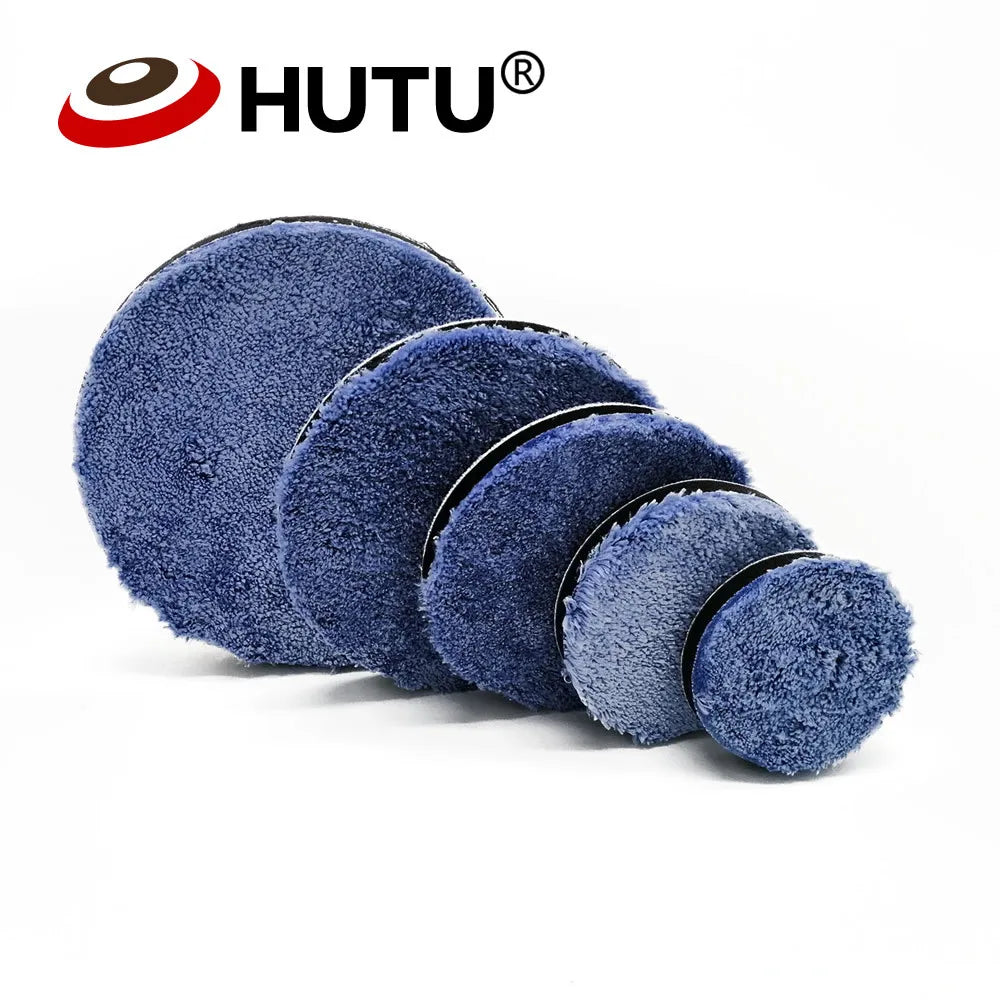 HUTU 3-7 inch Microfiber Polishing Pads for DA/RO Car Polisher | Car Body Polish Kit