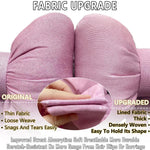 Cute Pink Bowknot Car Neck Pillow lifestyle view