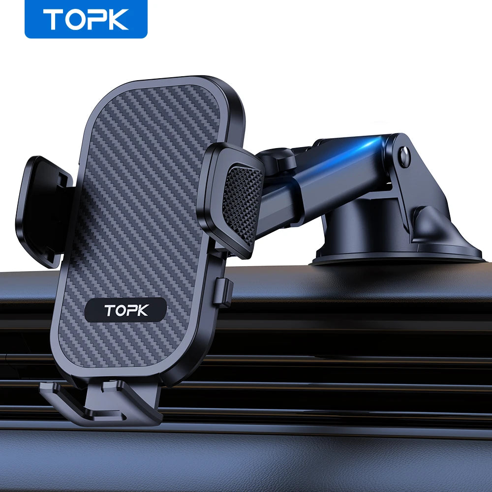 Car Phone Holder Air Vent Suction Cup Mount for iPhone Samsung Xiaomi detail view