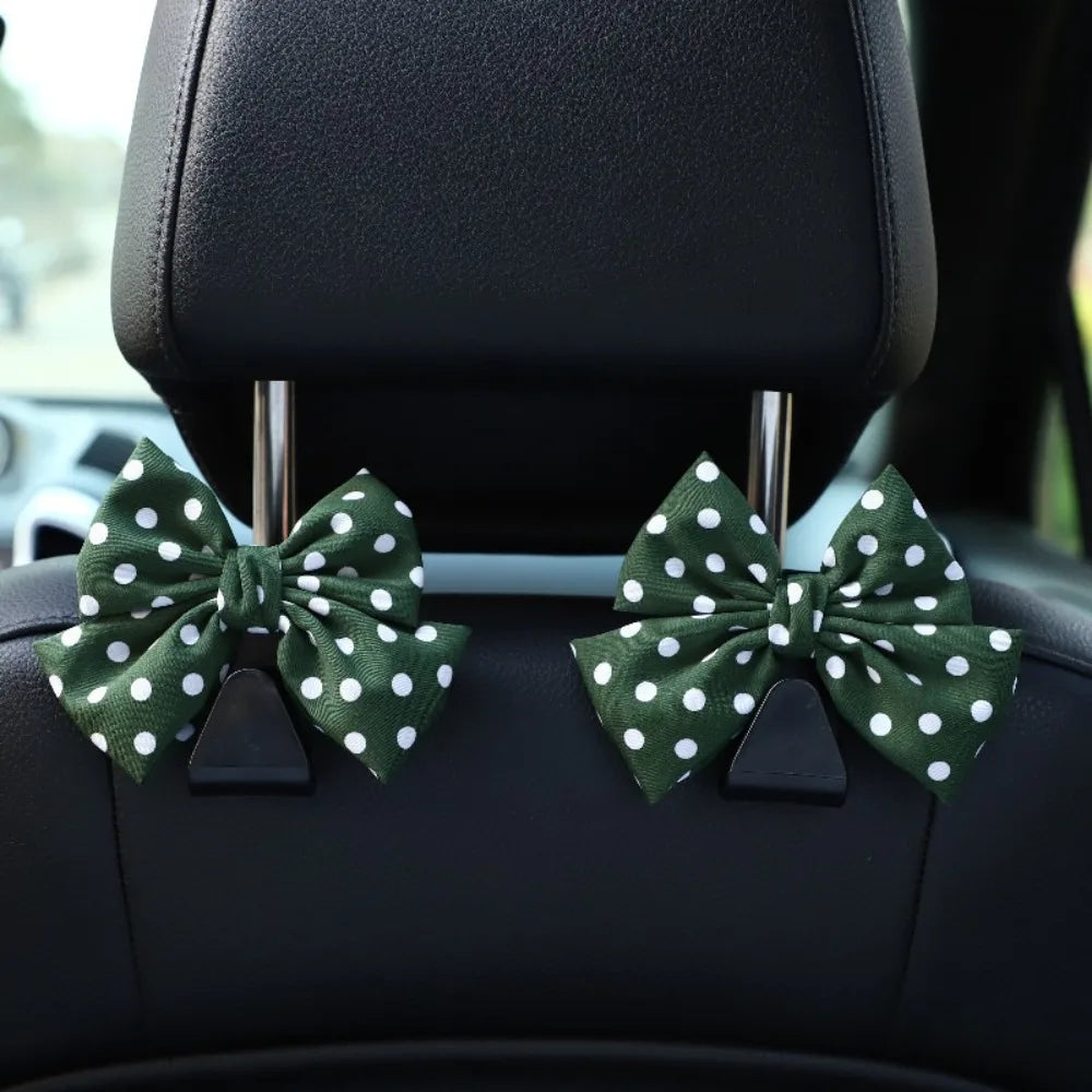Bow Shaped Car Seat Back Hook close-up view
