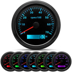 85MM Digital Tachometer 3000-8000 RPM | 7-Color Backlight LCD for Boat Car Marine RV alternate view