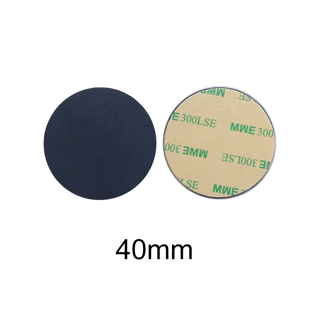 10 Pieces Metal Plate Sticker | Universal Iron Sheet for Magnetic Car Phone Mount close-up view