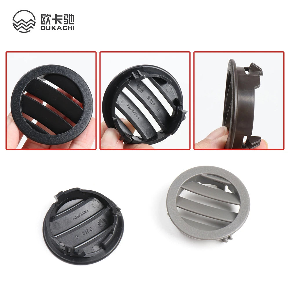 Car Front Dashboard AC Vent Grille Small Round Cover For Mercedes Benz E Class W212 2009 detail view