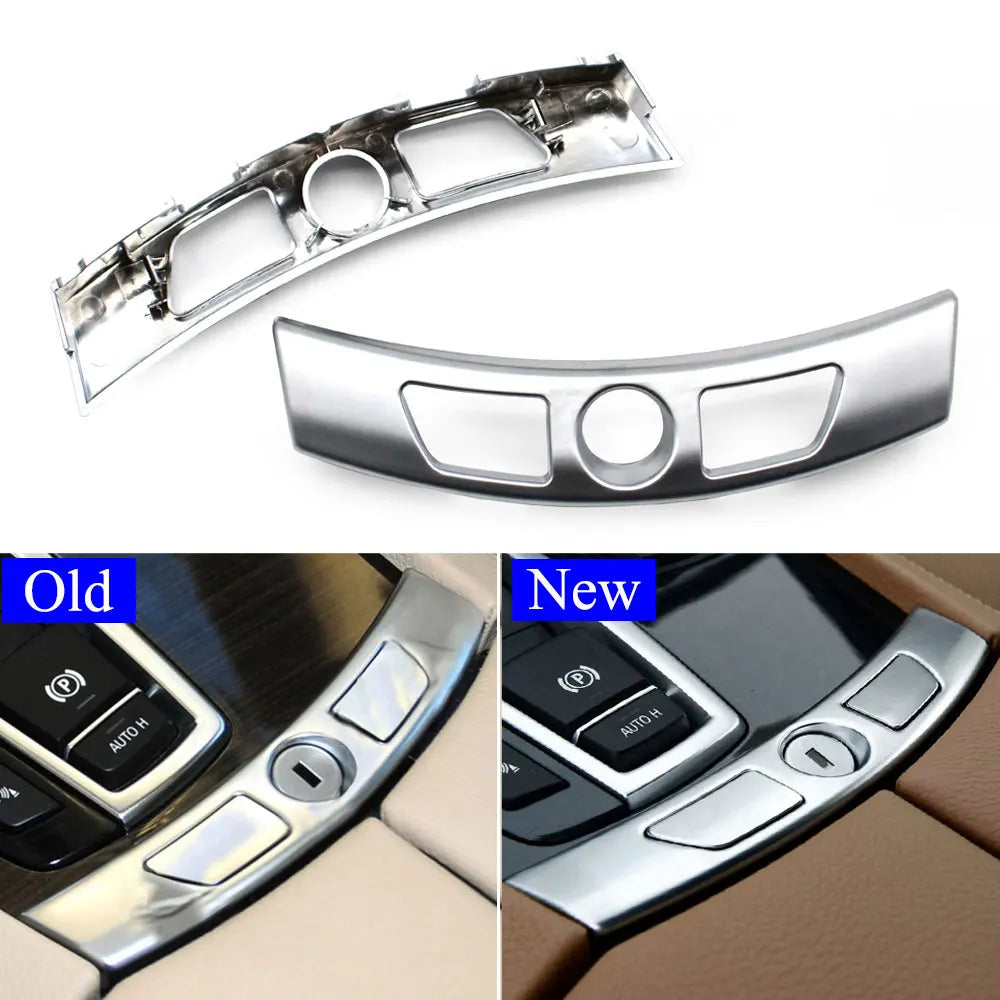Chrome Center Console Armrest Lock Switch Glove Box Trim For BMW 7 Series F01 F02 F04 730 735 740 745 750 2009 2010 2011 2012