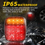 2pcs/set 16 LEDs Universal Tail Light Brake Reverse Light for Jeep Wrangler YJ TJ CJ lifestyle view