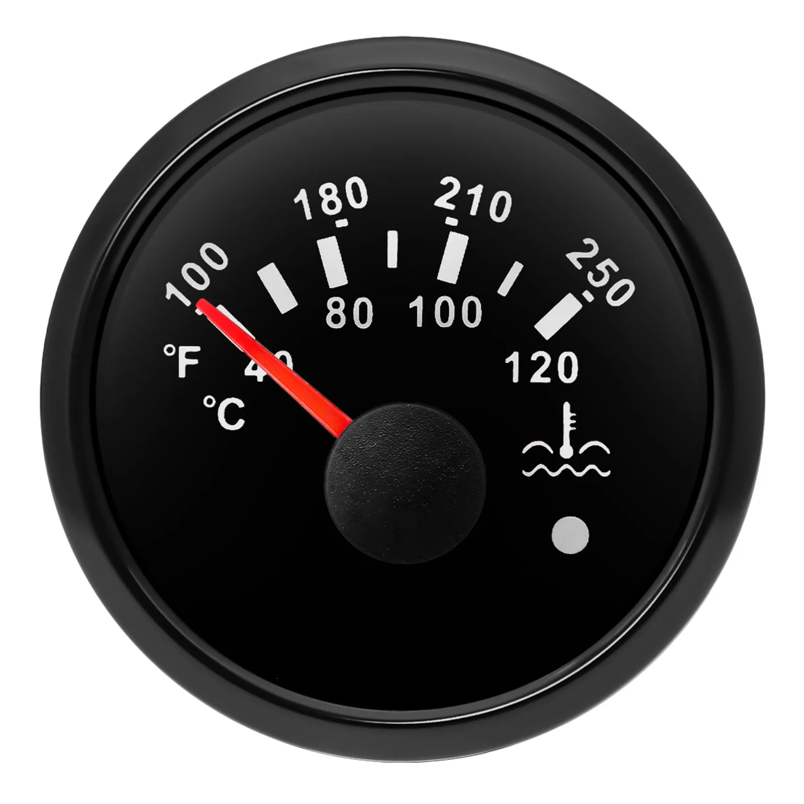 52mm Marine Boat Water Temp Gauge | 40-120℃ Water Temperature Meter for Car Auto Motorcy detail view