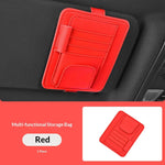 Car Sun Visor Organizer Storage Bag | Sunglasses Card Ticket Clip