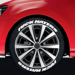 FUXK HATERS Tire Lettering Sticker 1.06 Inch Font Universal Personlized Car Tyre Deco alternate view