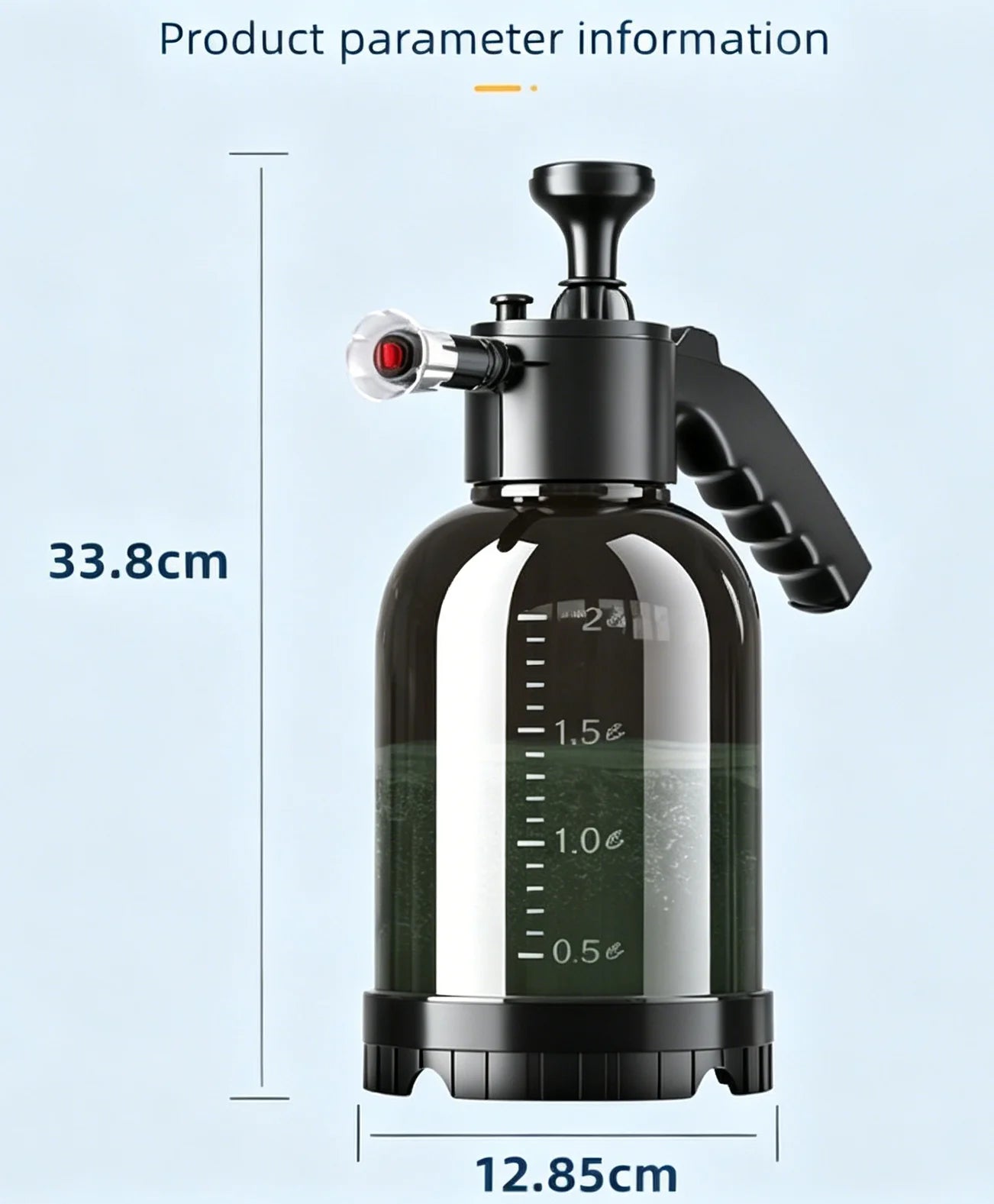 2L Pressurized Car Wash Foam Sprayer | Hand Pump Foam Cannon with 2 Nozzles lifestyle view