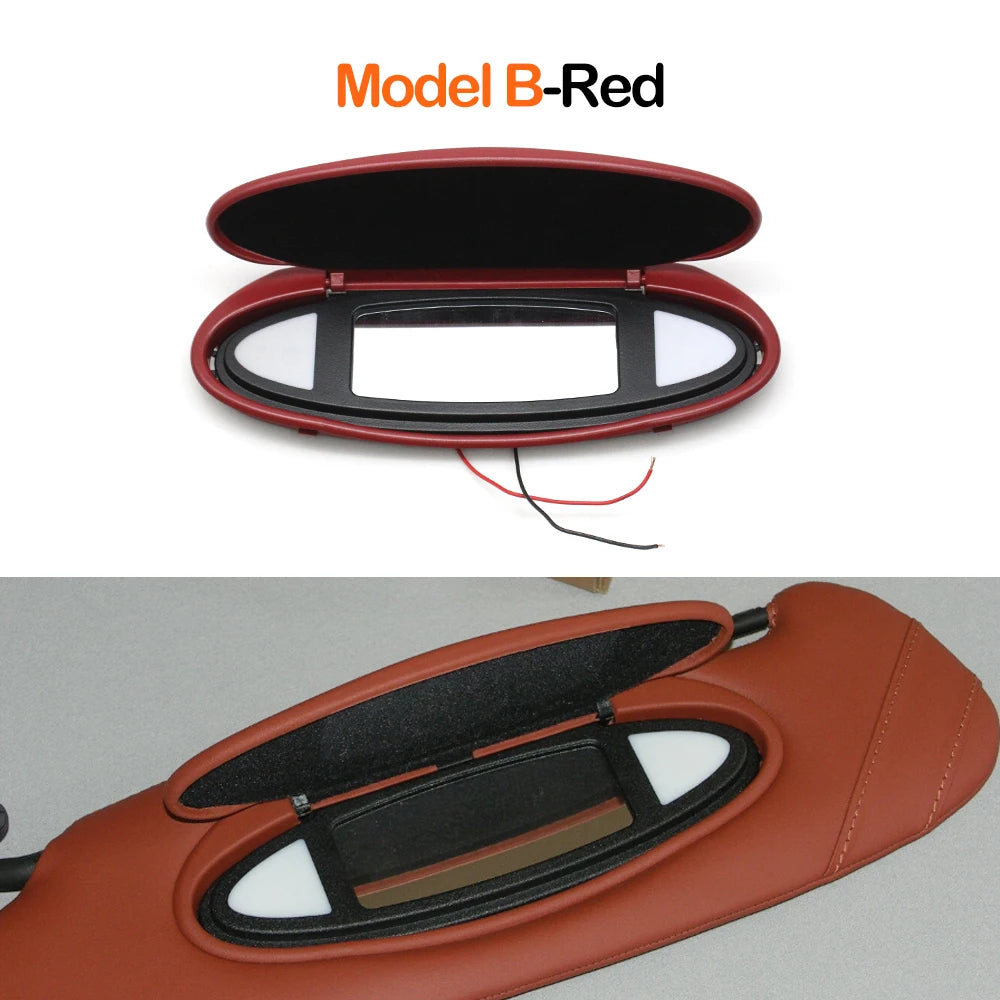 Car Left Right Sun Visor Vanity Mirror Cover Assmebly Replacement For Porsche 996 997 911 Carrera 986 Boxster 987 Cayman TARGA