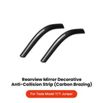 YZ For Tesla Model 3 Y Juniper Highland 2020-2025 2026 Rearview Mirror Anti-collision Strips Trim Anti-scratch Sticker Cover