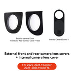 YZ Juniper Camera Lens Cover | Rain Shade for Tesla Model Y/YL 2025-2026 close-up view