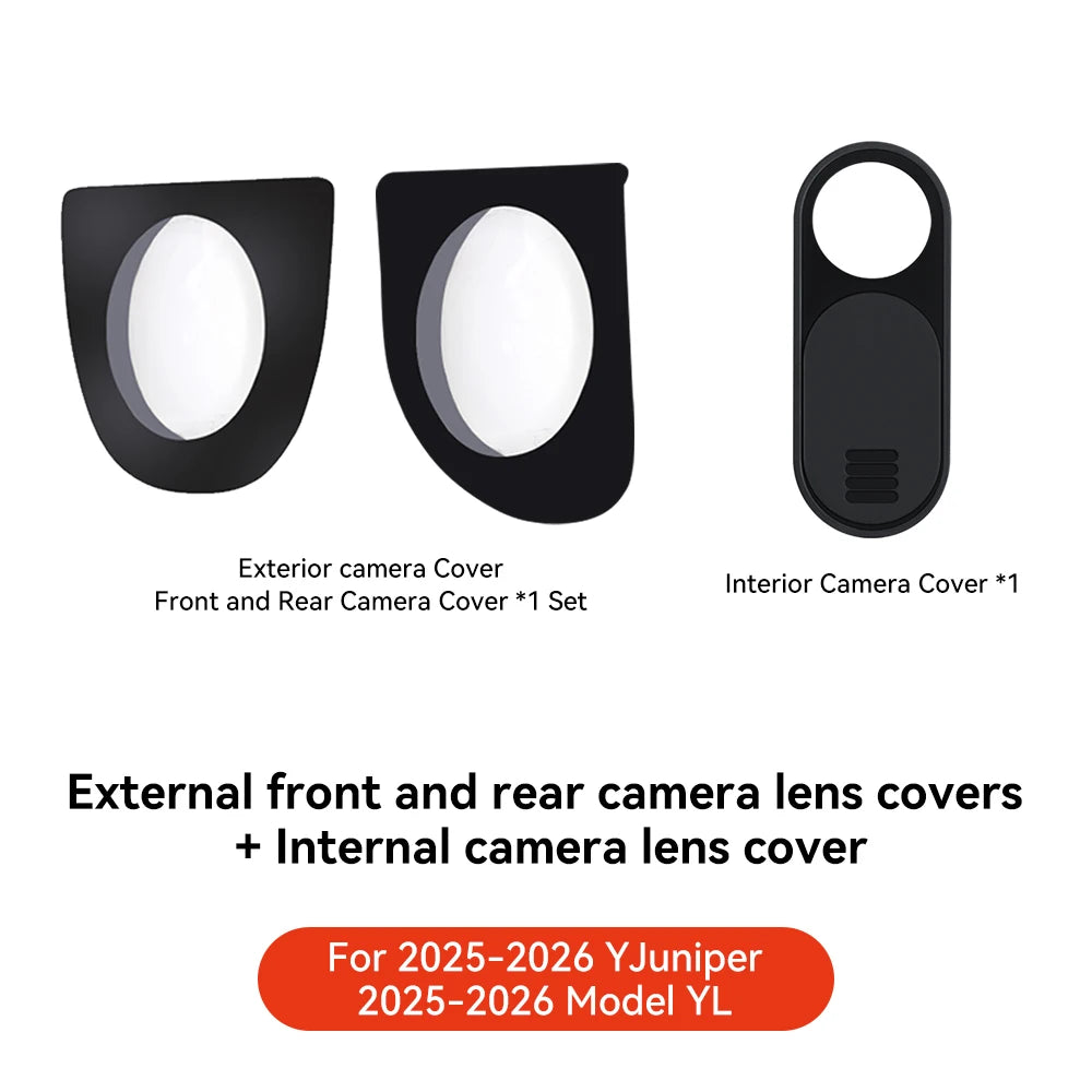 YZ Juniper Camera Lens Cover | Rain Shade for Tesla Model Y/YL 2025-2026 close-up view