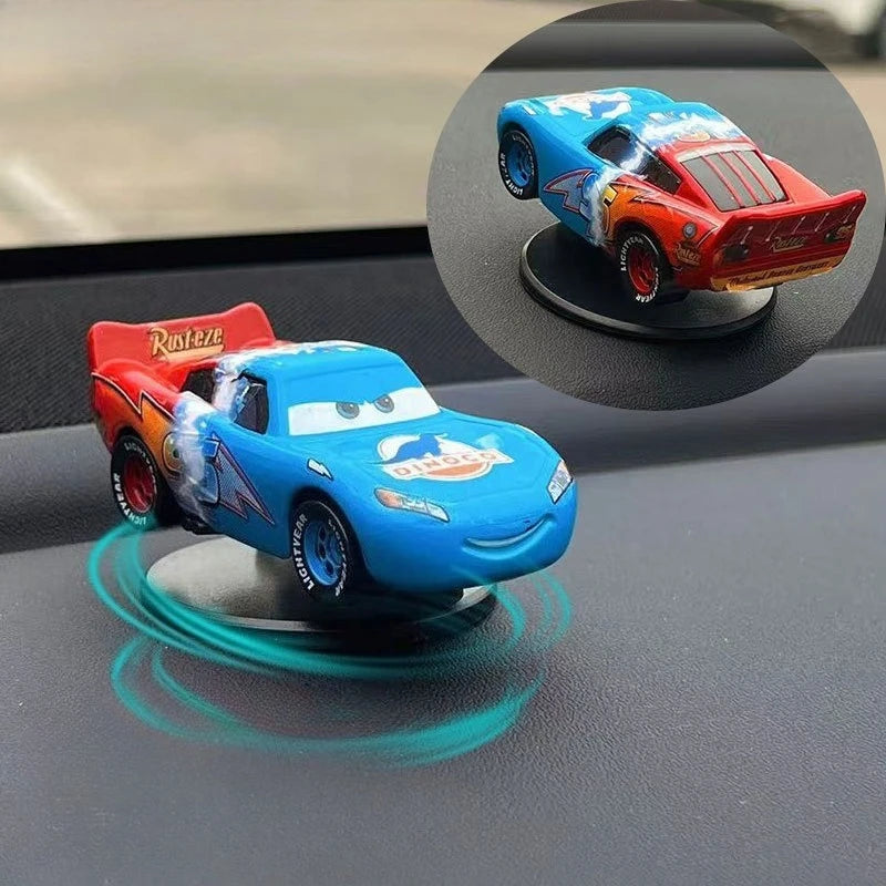 Cartoon DSN Cars 3 Lightning Mcqueen Drift Rotation Decoration Automotive Dashboard Turning Automotive Center Console Prop Gifs
