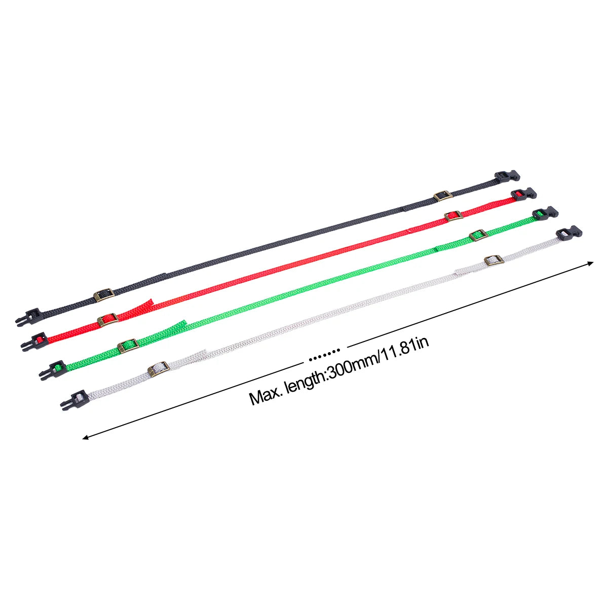 1/10 1/18 1/24 Scale RC Crawler Roof Rack Tie Down Ropes 5PCS alternate view