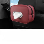Premium Leather Car Tissue Holder Seat Back Hanging Napkin Dispenser for Armrest Univ lifestyle view
