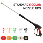21V Electric Car Washer Gun Cordless 6-in-1 Nozzle High Pressure 900 PSI Brushless with 4.0Ah Battery for Car/House/Floor/Fence