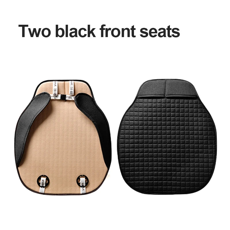 Flax Car Seat Cover Four Seasons Breathable Linen Seat Protector detail view