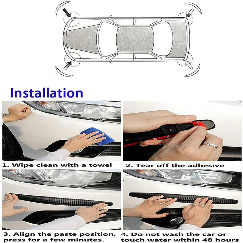 2Pcs Universal Anti-Collision Protector Rubber Car Door Products Auto Front And Rea additional angle