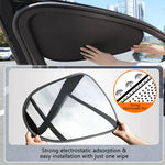 New Electrostatic Sun Visor for Car Side Window 4-Layer Sun Shade Curtains Anti-Glare UV-Blocker Auto Internal Blocker 99.9% UV