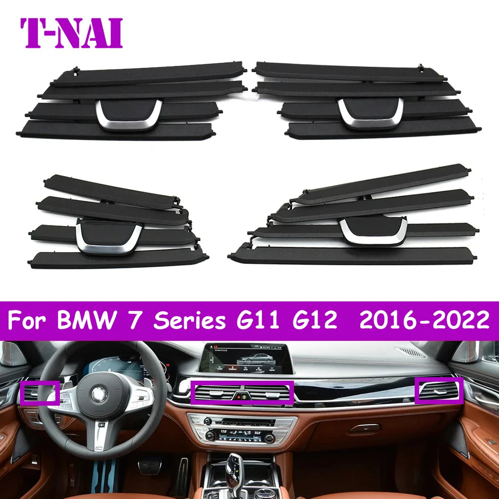 G11 G12 Car Front Middle Left Right Air Vent Outlet Grille AC Slide Clip Repair Kit For BMW 7 Series 730Li 740Li 750Li M760Li