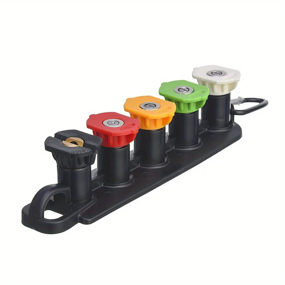 High-Pressure Car Wash Gun Kit | 5/7 Nozzles with Holder, 4000PSI additional angle