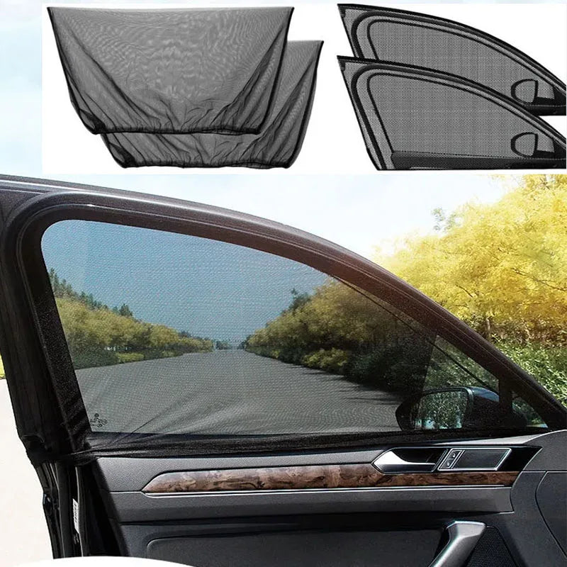Car Side Window Sunshade Mesh Curtains for SUV