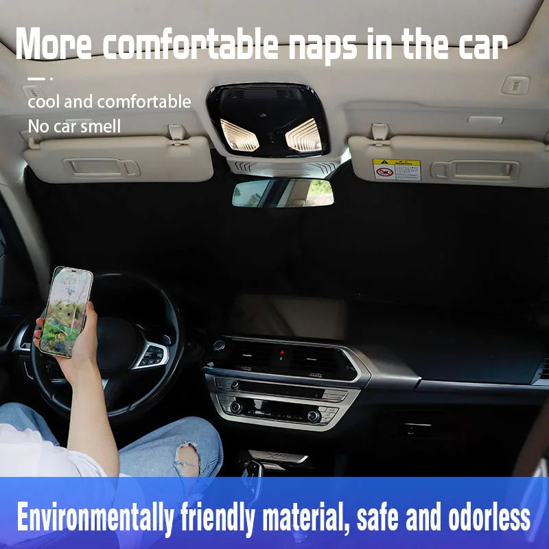 Car Windshield Sun Shade UV Protection for Chery Tiggo 8 9 7 5 5X 3X Arrizo 8 Fulwin T close-up view