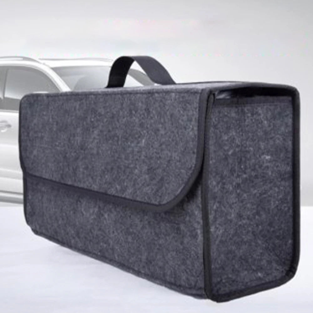 Large Felt Car Trunk Organizer | Anti-Slip Foldable Storage Box